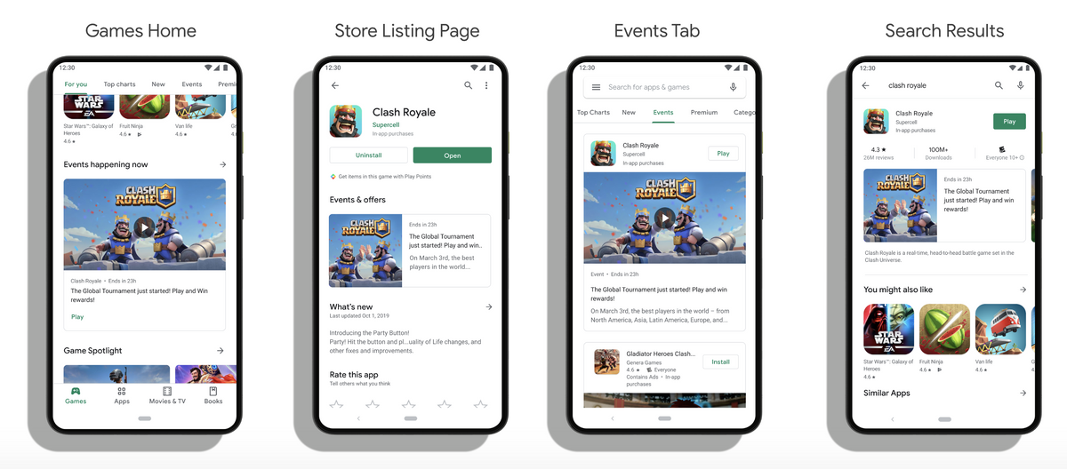 Different ways to find LiveOps on Google Play Different ways to find LiveOps on Google Play
